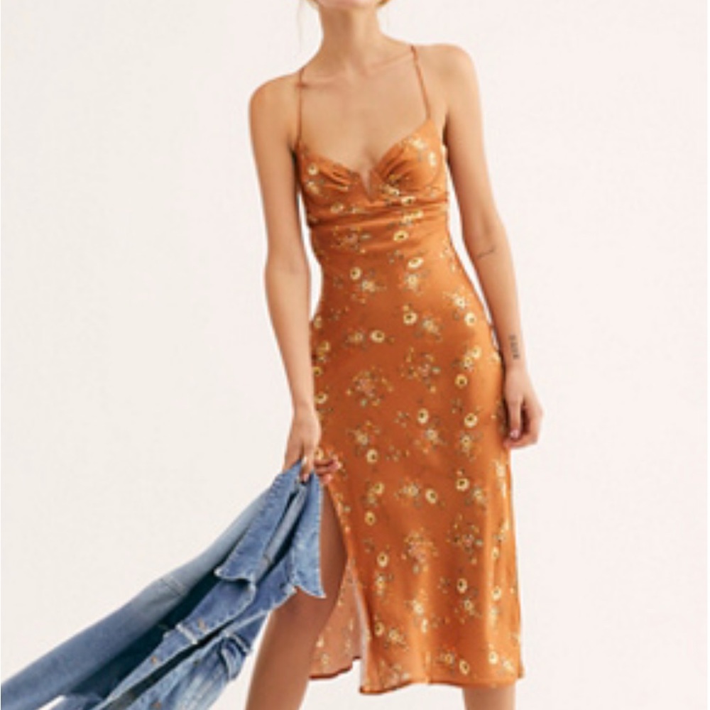 Free People Wildflower Midi Dress Sun Becomes Her